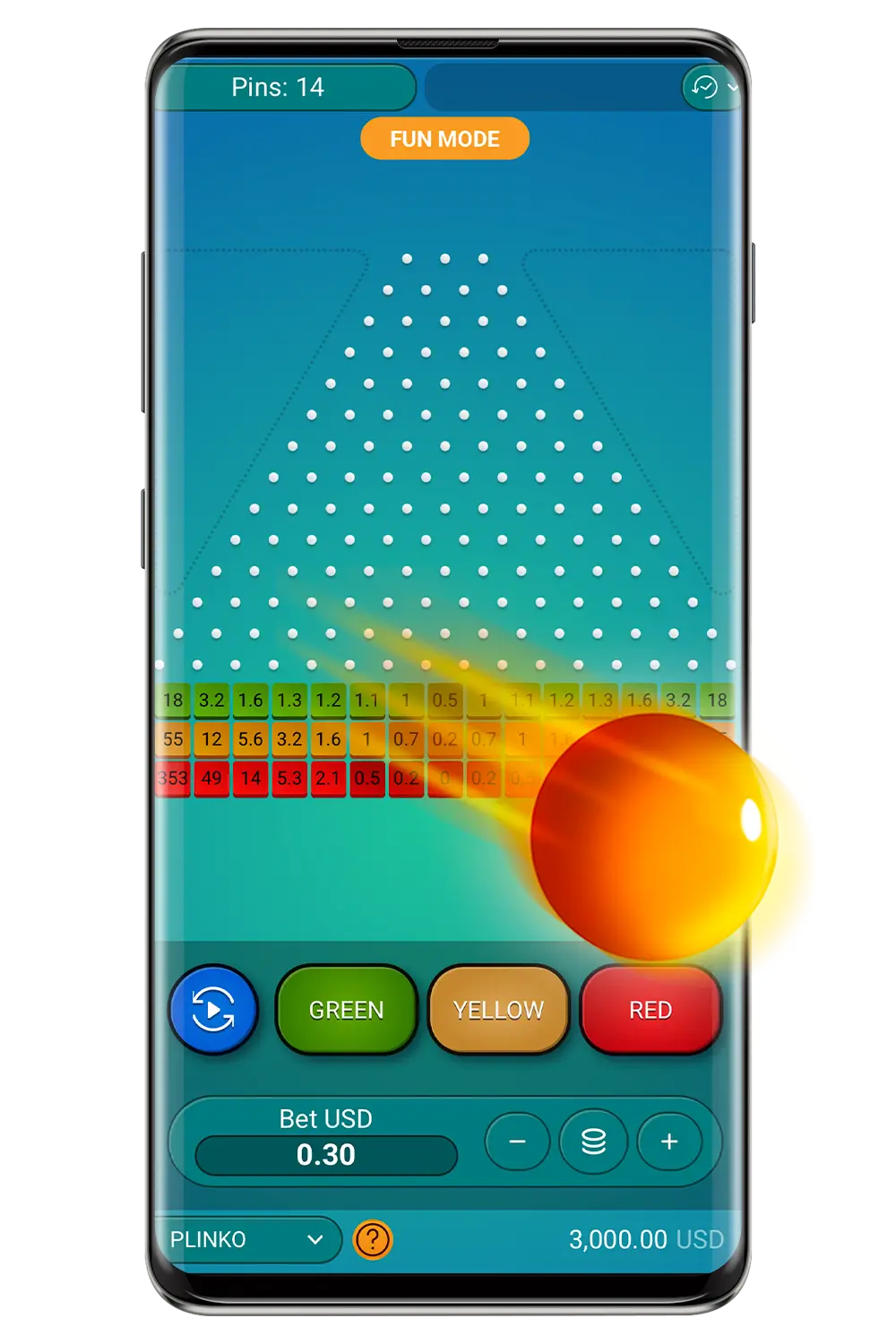 Capture d'écran du site officiel de Spribe Plinko-1